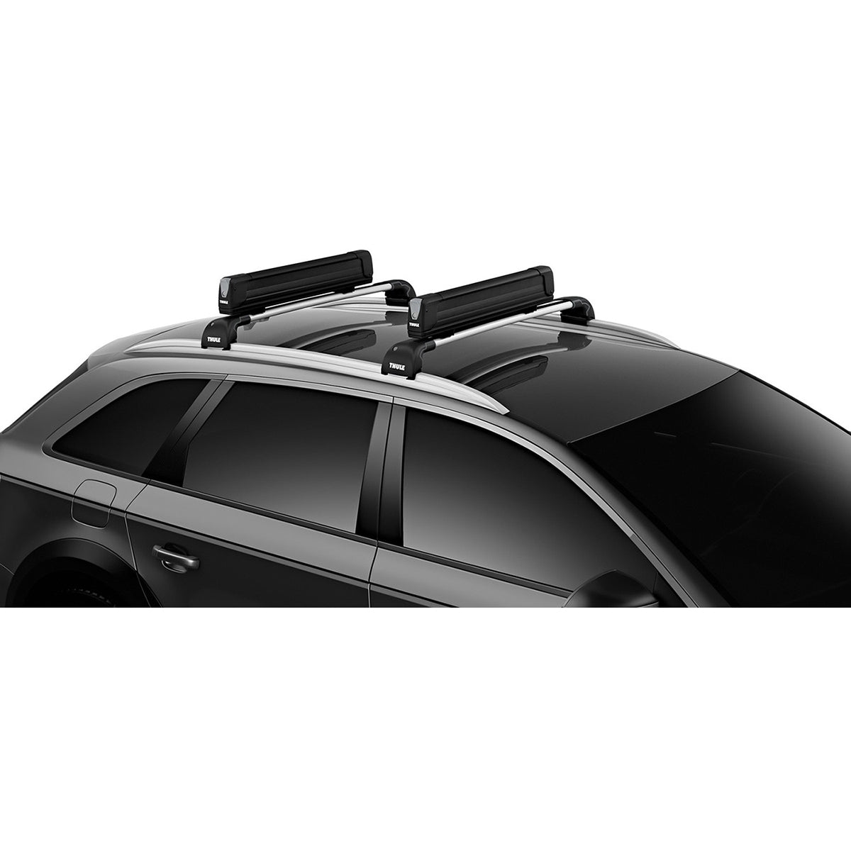 Suport 5 perechi schiuri Thule SnowPack Extender 7325 Negru cu prindere pe bare transversale aluminiu cu profil T