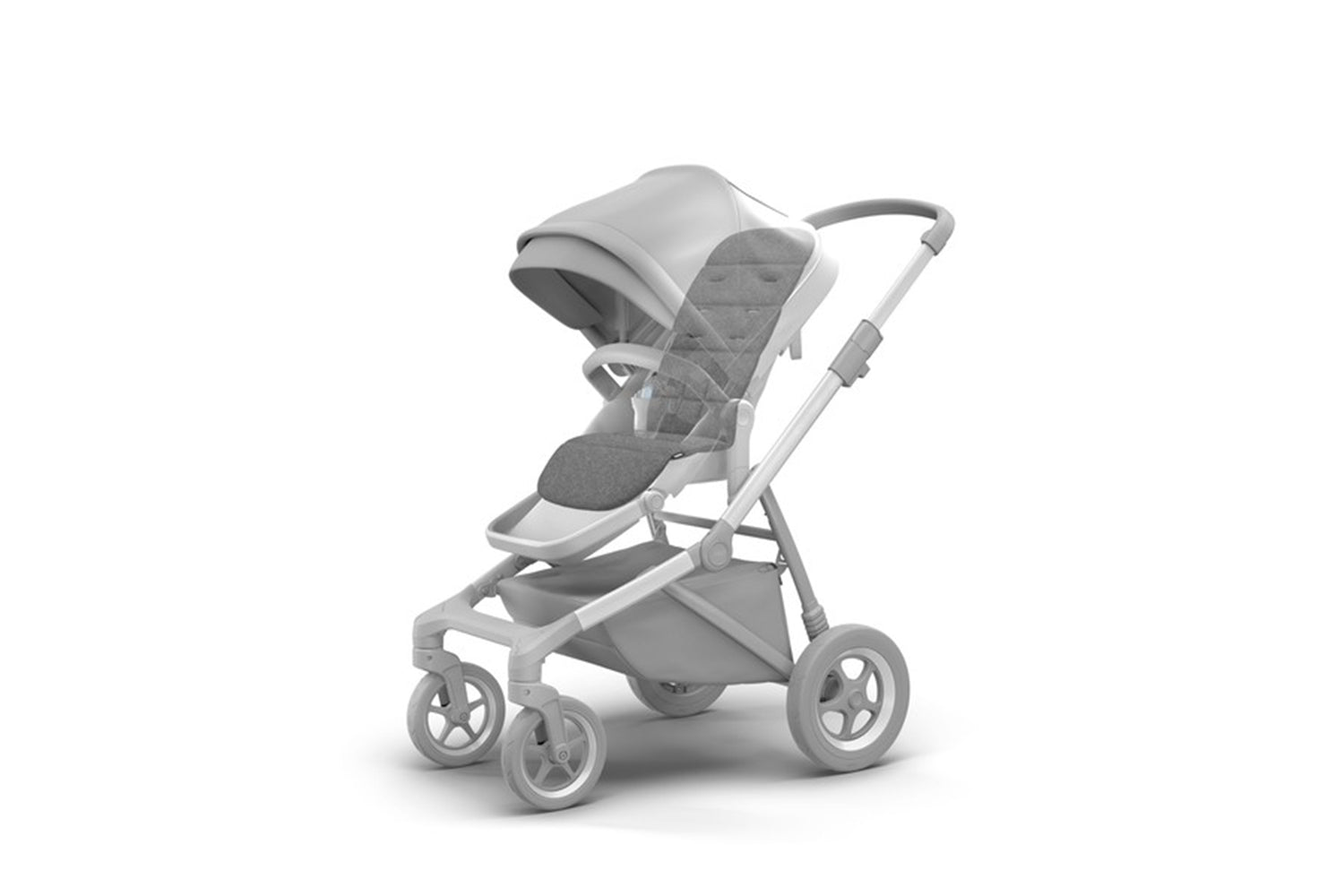 Accesoriu Thule Seat Liner - captuseala pentru scaun carucior Thule Sleek si Thule Spring - Grey Melange