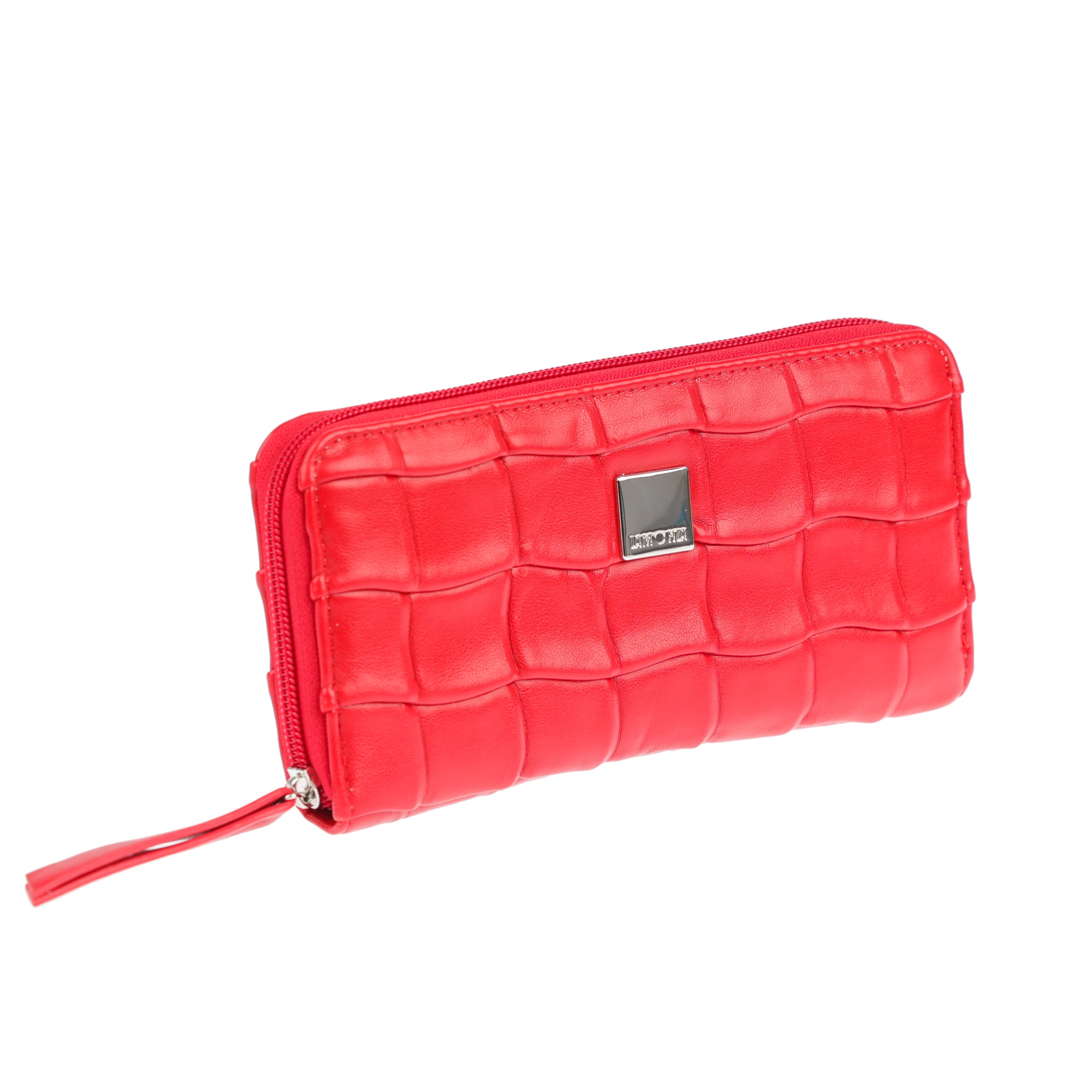 Portofel De Dama Lamonza Darina 22x10x2.5 cm kg rosu