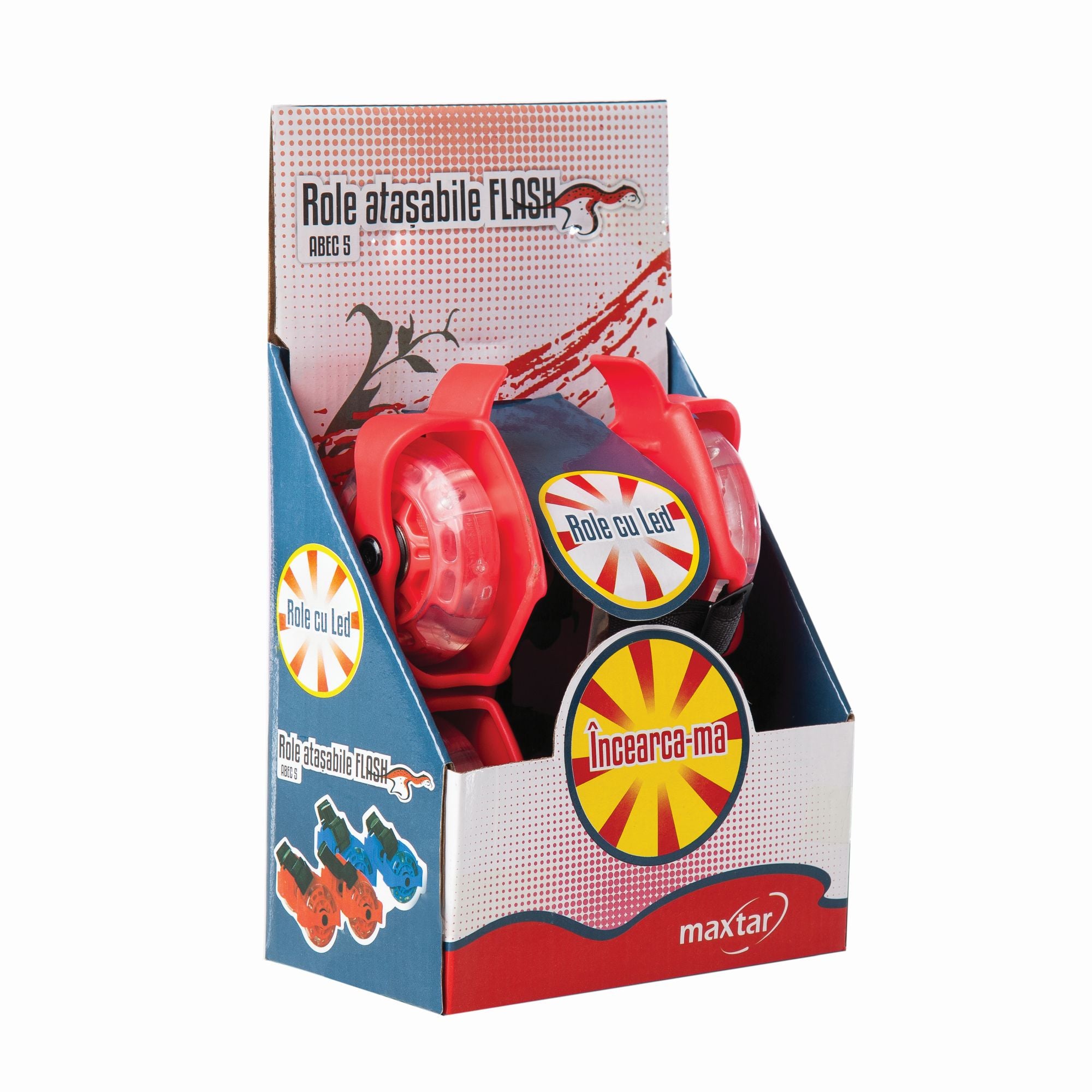 Role Atasabile Maxtar Flash 14 cm 0.74 kg cu led-uri rosu