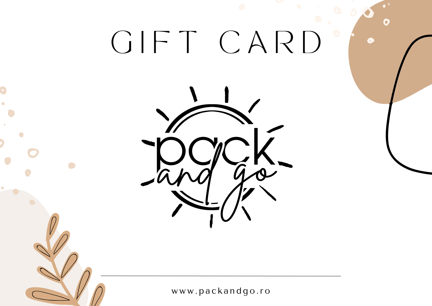 Gift Card Pack&Go - Pack&Go