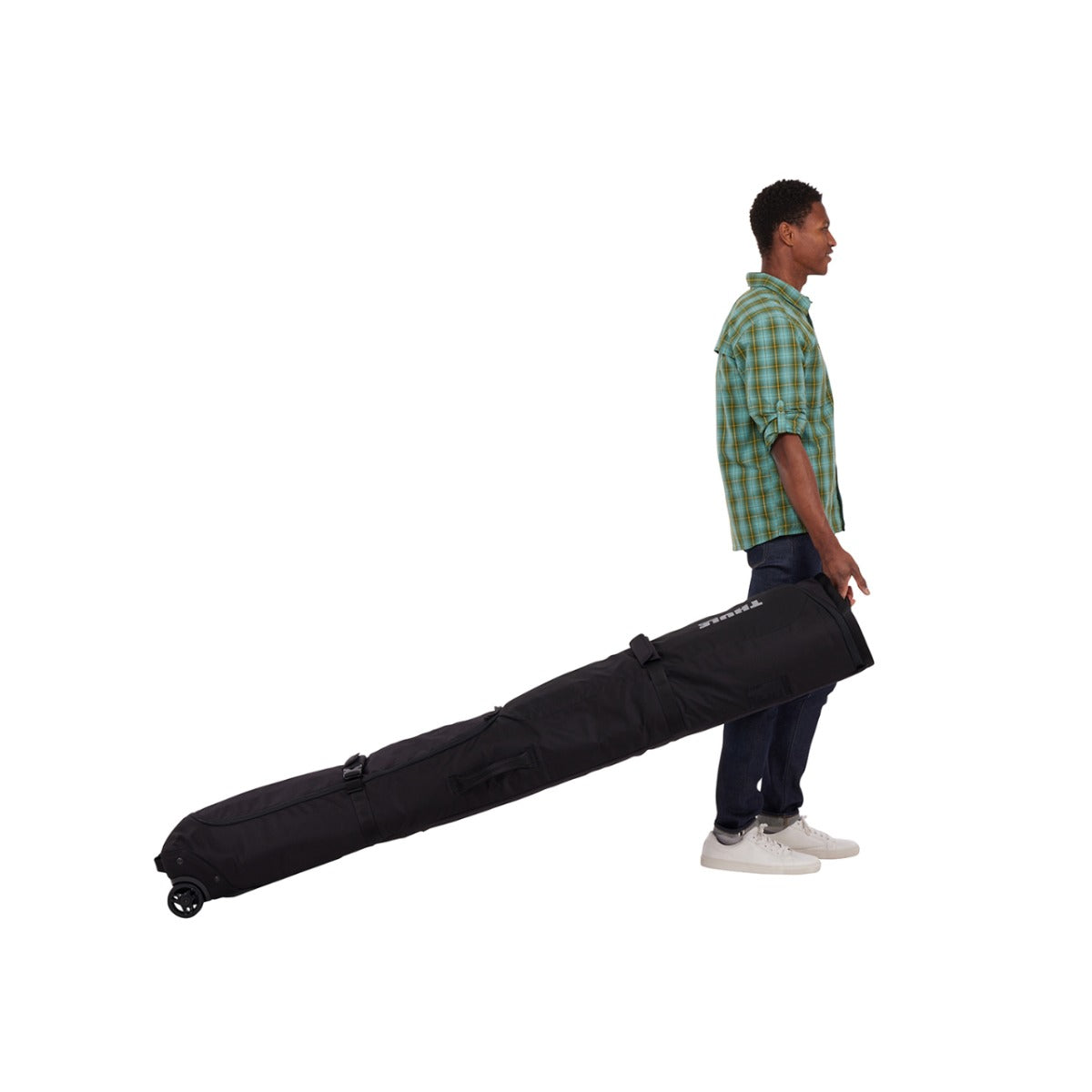 Geanta schi Thule RoundTrip Double Ski Roller 175cm, Negru, 2024