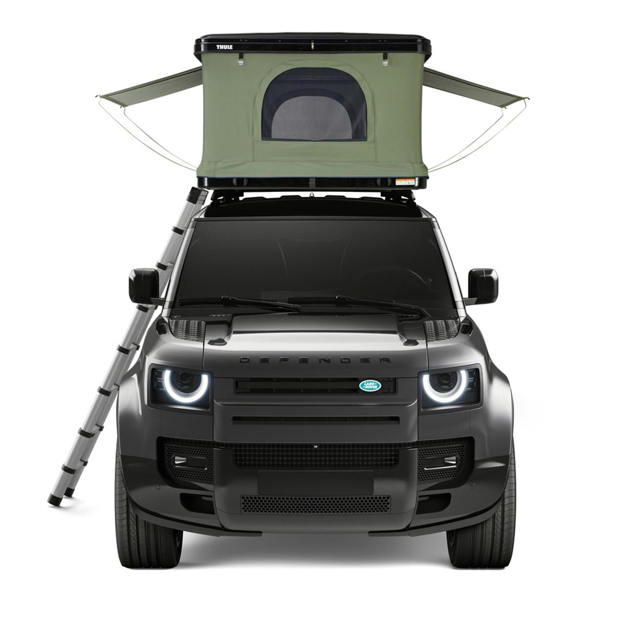 Cort auto cu prindere pe plafon, Thule, Basin, 2 persoane, Hard-Shell, Negru