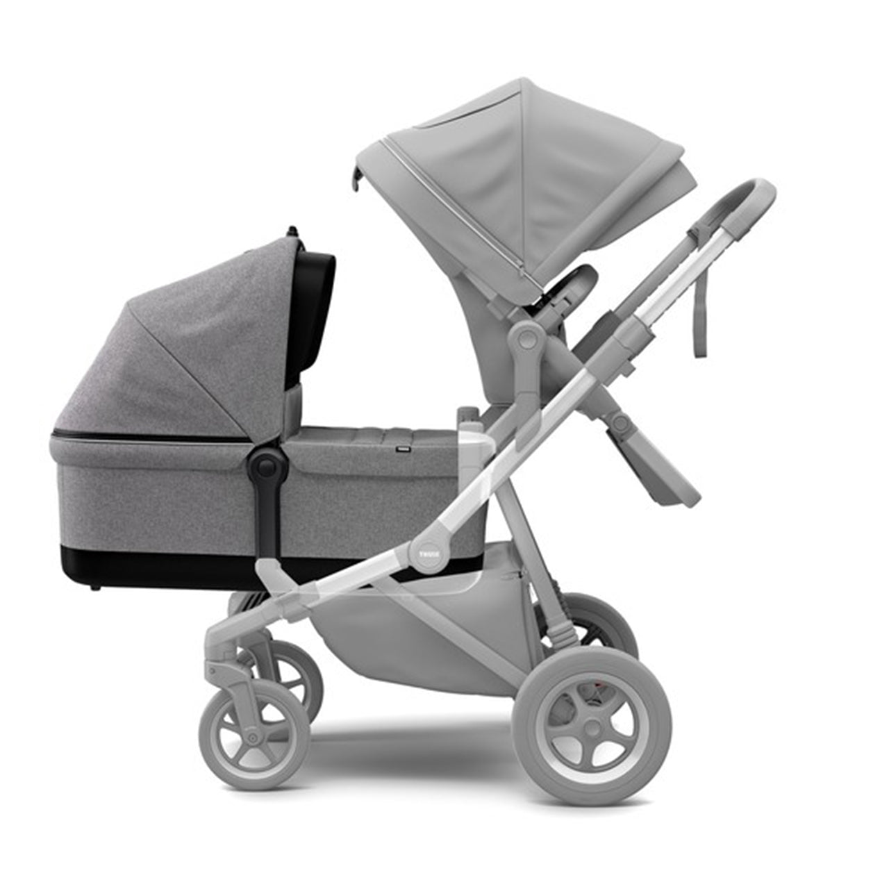 Landou, Thule, Sleek Bassinet, pentru caruciorul Thule Sleek Grey Melange