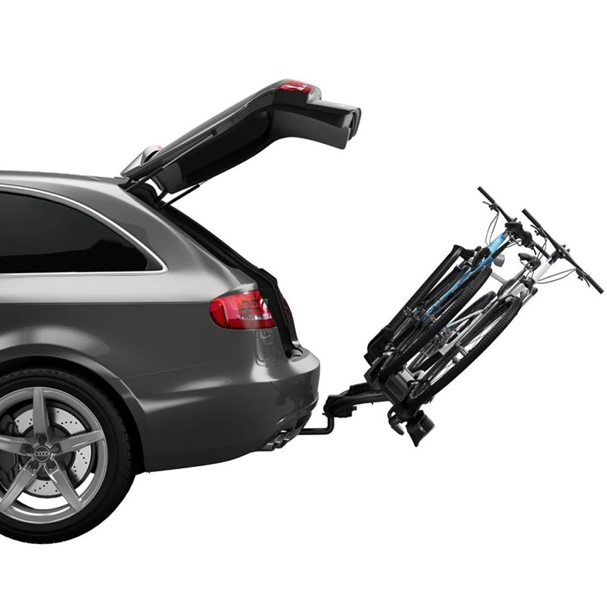 Suport biciclete Thule VeloCompact 924003 cu prindere pe carligul de remorcare, pentru 2 biciclete, 13-pini