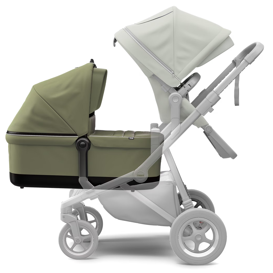 Landou, Thule, Sleek Bassinet, pentru caruciorul Thule Sleek Soft Green