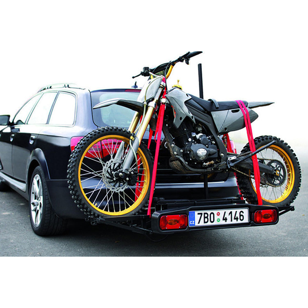 Suport motocicleta Hakr Cross Carrier HV1151 cu prindere pe carligul de remorcare - Pack&Go