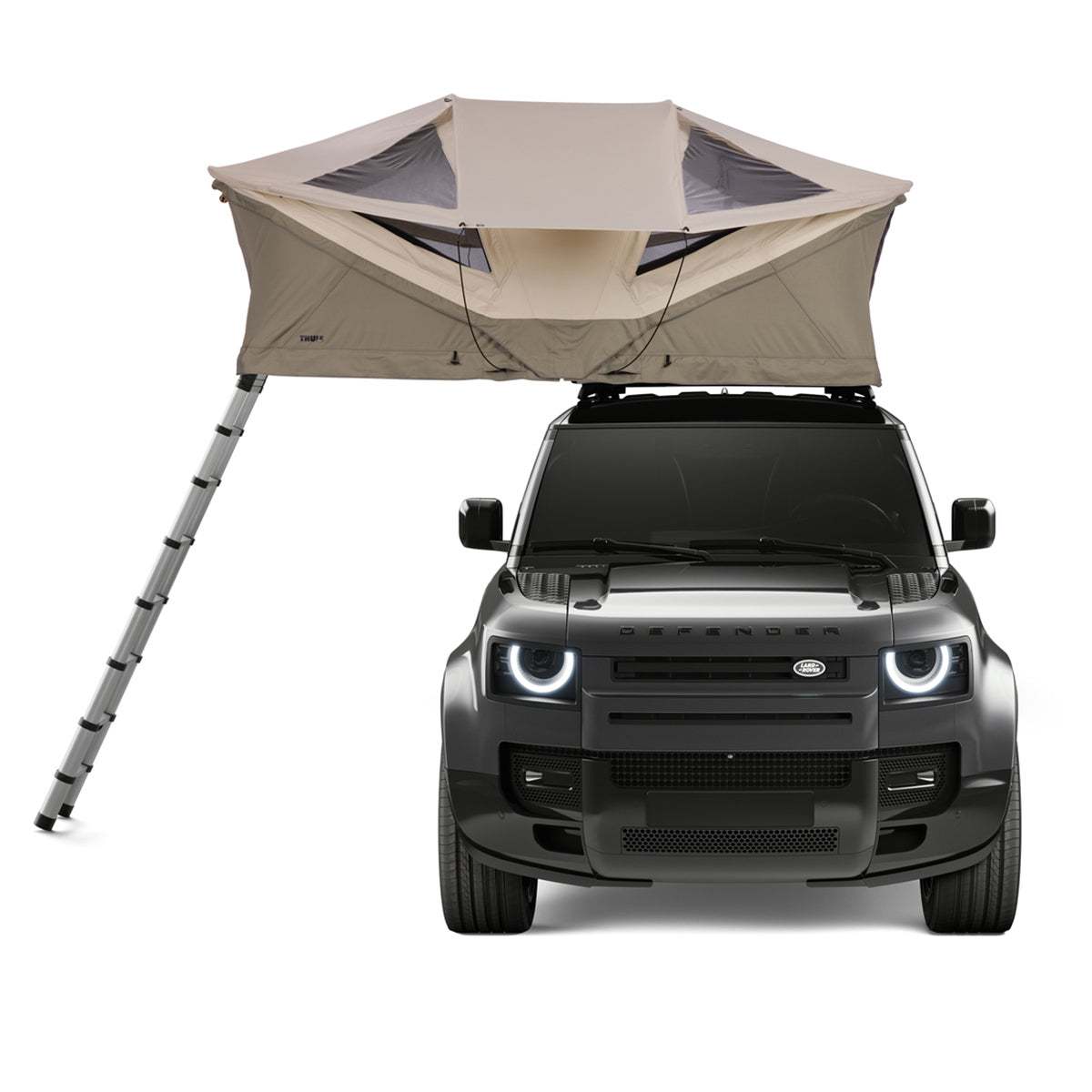 Cort auto cu prindere pe plafon, Thule, Approach L, pentru 4 persoane, Pelican Gray
