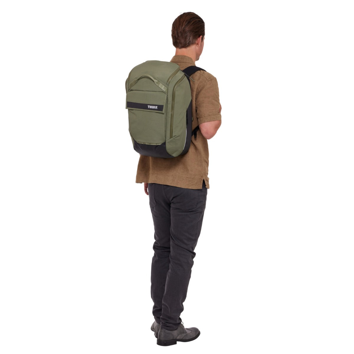 Rucsac urban hibrid pentru bicicleta, cu compartiment  laptop, Thule, Paramount, 26L, Green
