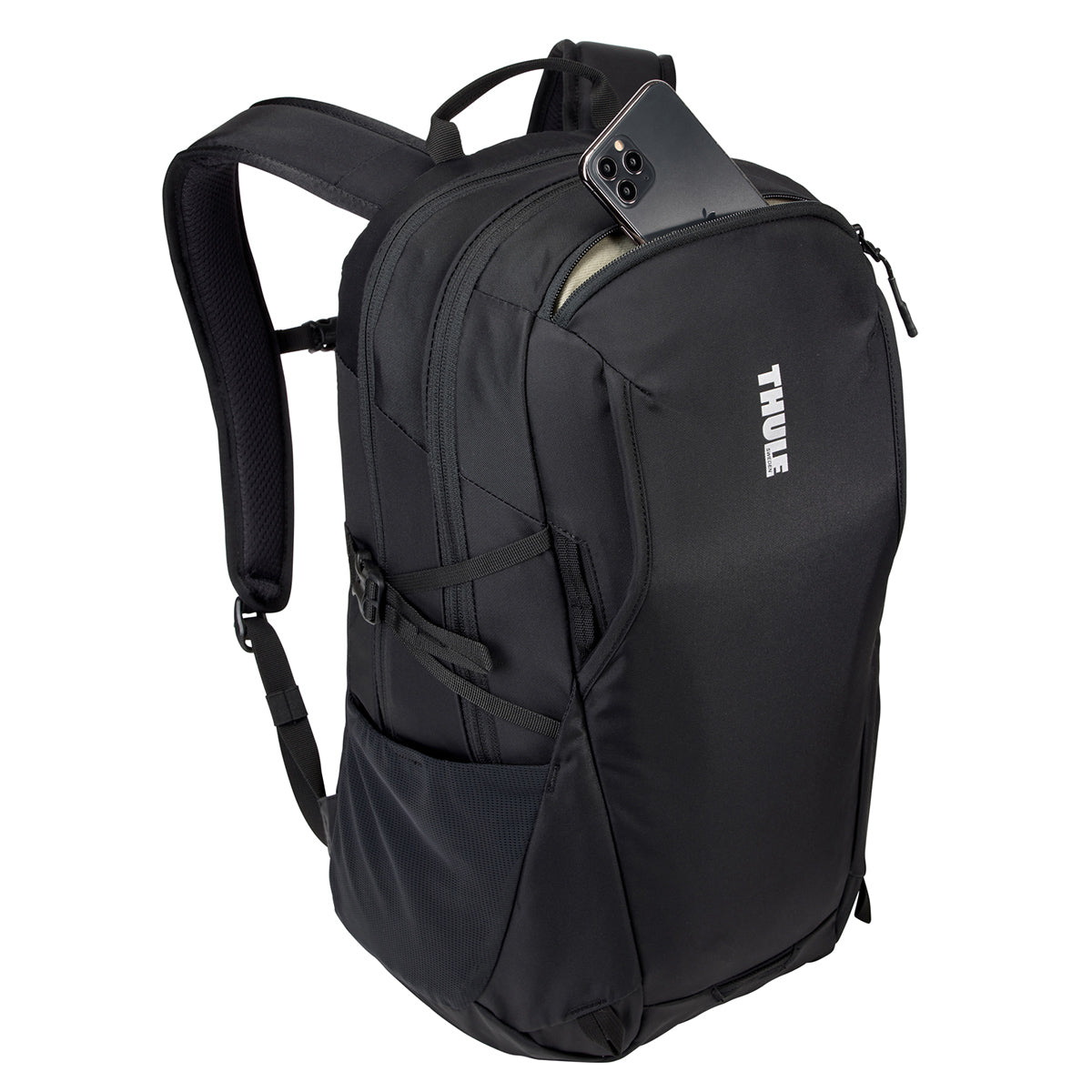 Rucsac urban cu compartiment laptop, Thule, EnRoute, 23L, Black (model 2022)