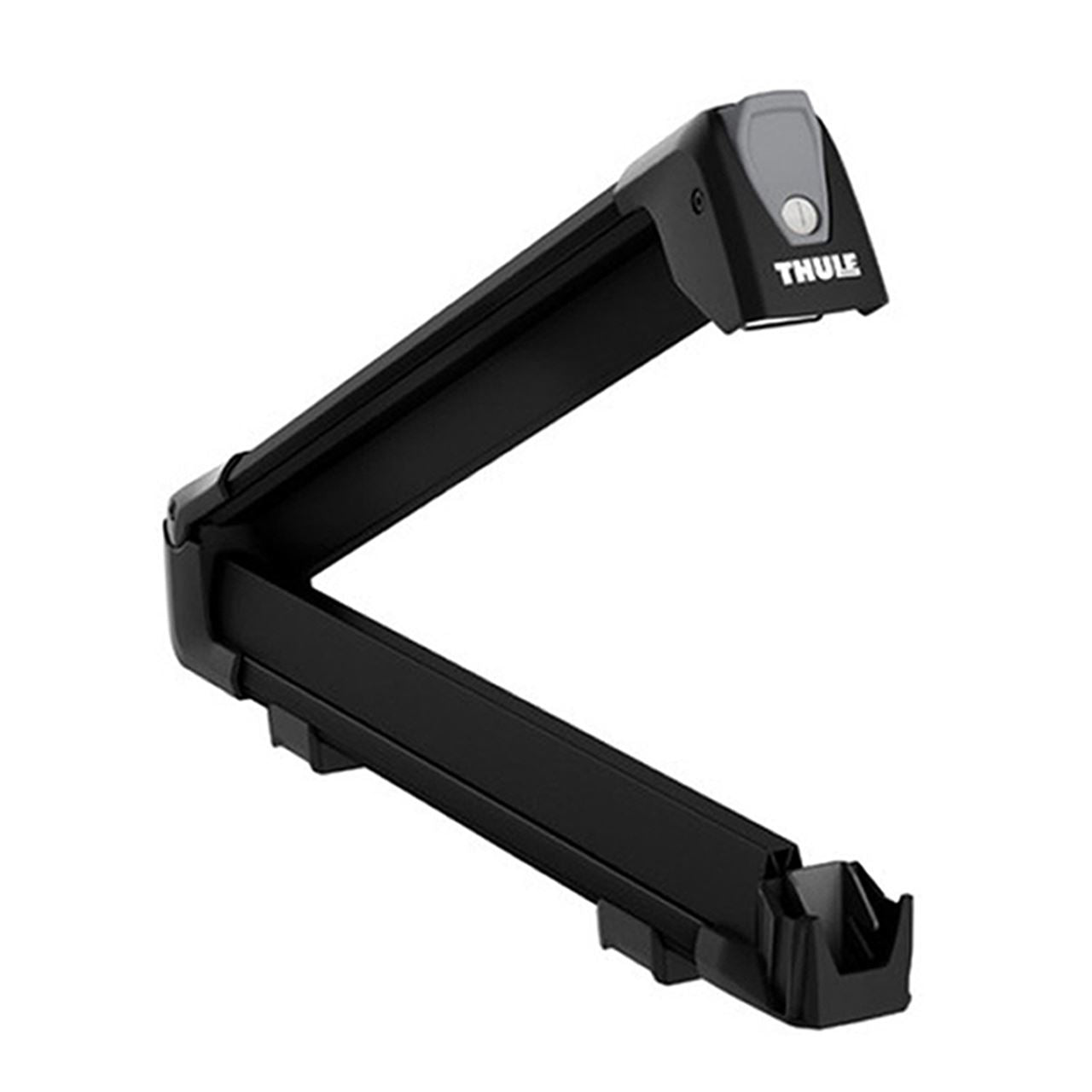 Suport 6 perechi schiuri Thule SnowPack Black 7326 cu prindere pe bare transversale aluminiu cu profil T