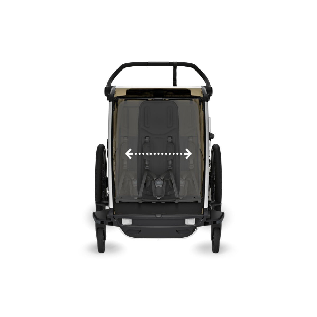 Carucior multisport double Thule Chariot Cross 2, Faded Khaki