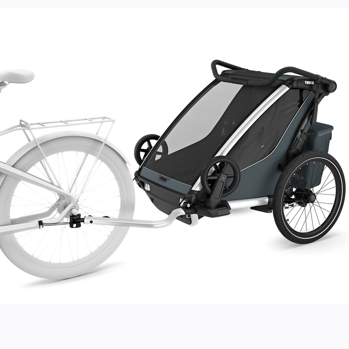 Carucior multisport double Thule Chariot Cross 2, Dark Slate