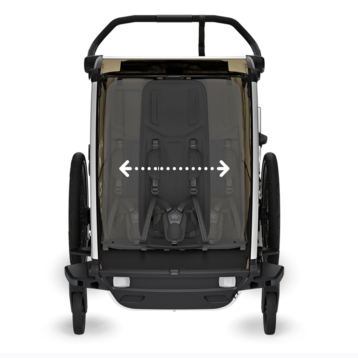 Carucior multisport double Thule Chariot Cross 2, Dark Slate