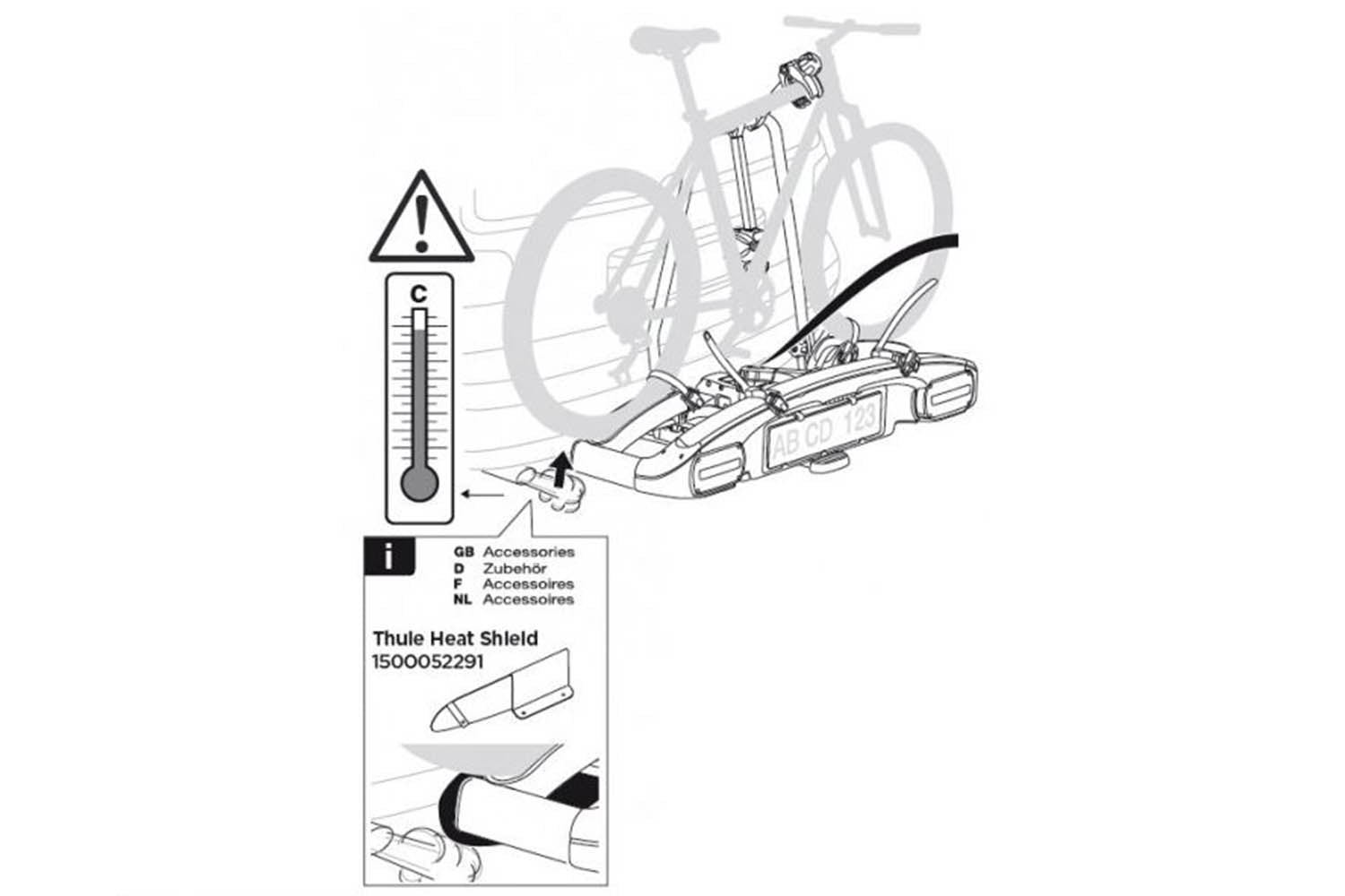 Thule 52291 scut esapament - Pack&Go