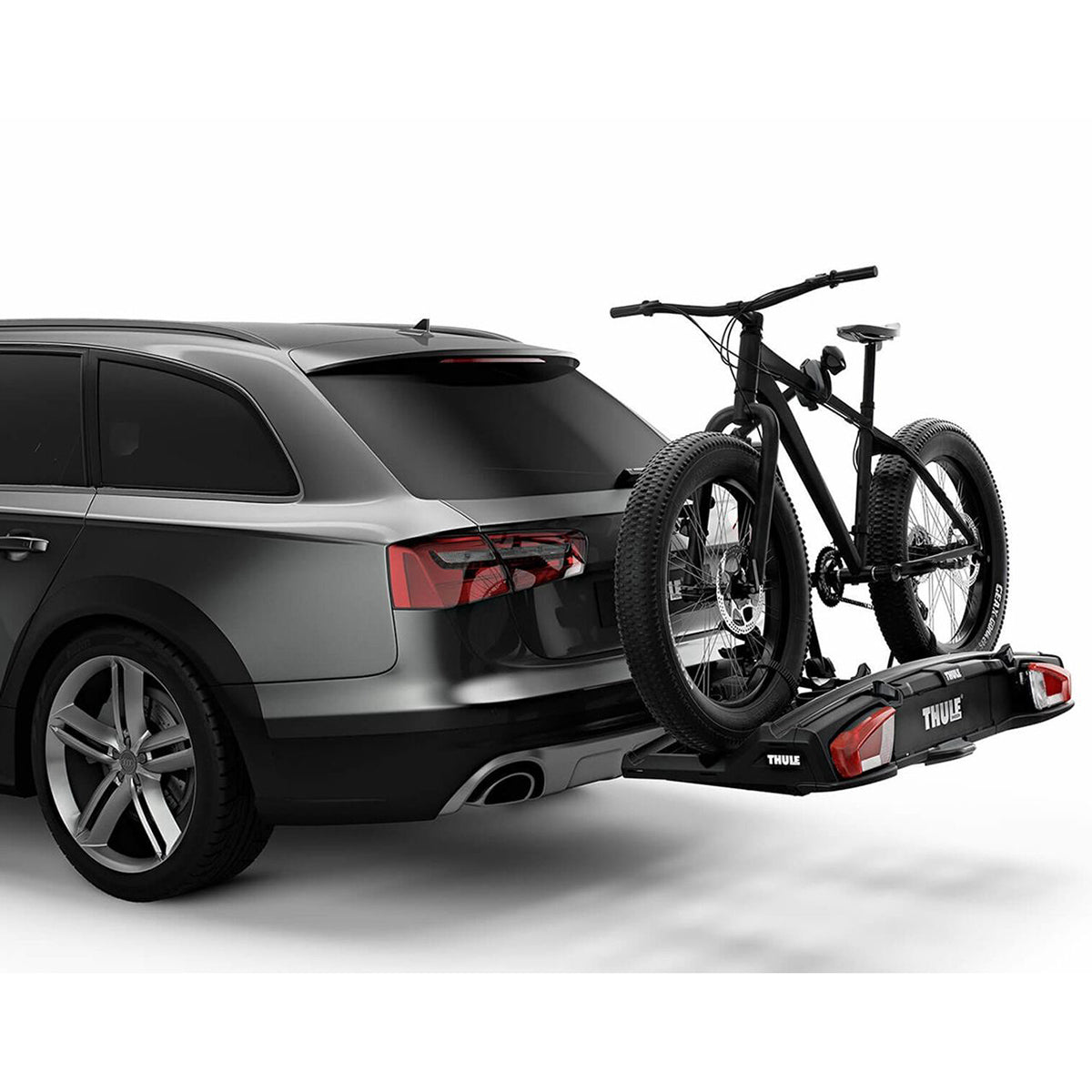 Suport  pentru 3 biciclete Thule VeloSpace 939 XT3 cu prindere pe carligul de remorcare (13pini) Negru