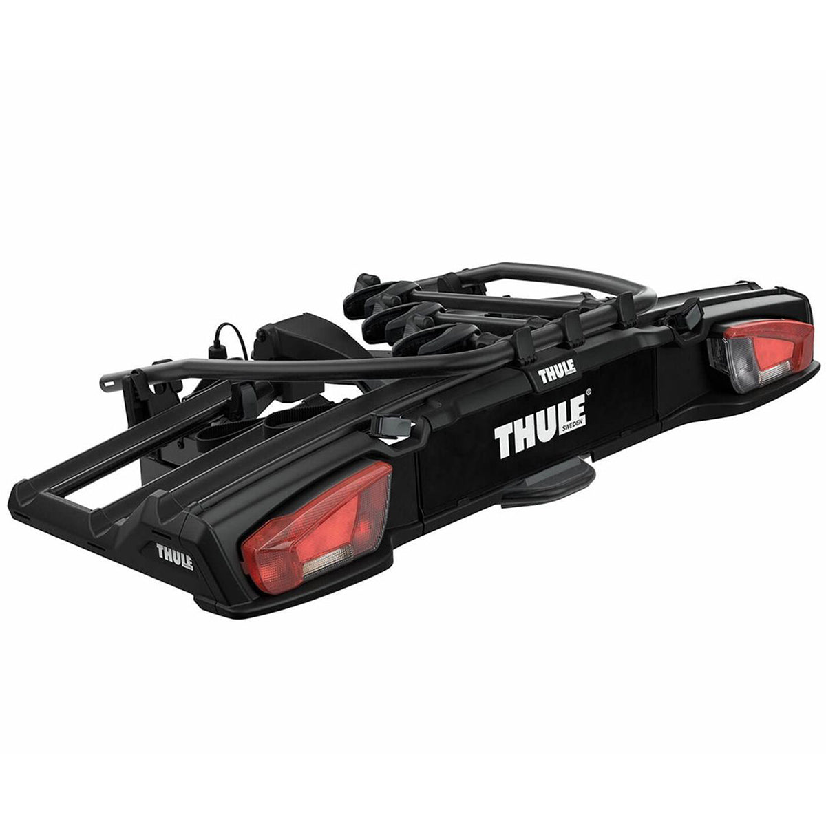 Suport  pentru 3 biciclete Thule VeloSpace 939 XT3 cu prindere pe carligul de remorcare (13pini) Negru