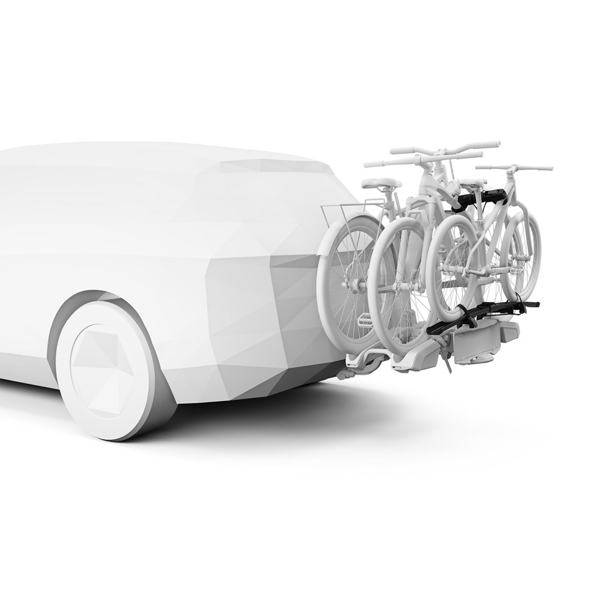 Suport biciclete Thule EasyFold 3 cu prindere pe carligul de remorcare - pentru 2 biciclete