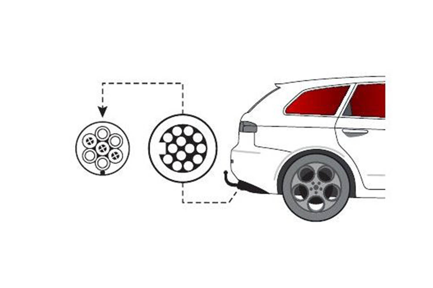 Thule 9907 - Adaptor priza  de la 13 la 7 pini - Pack&Go