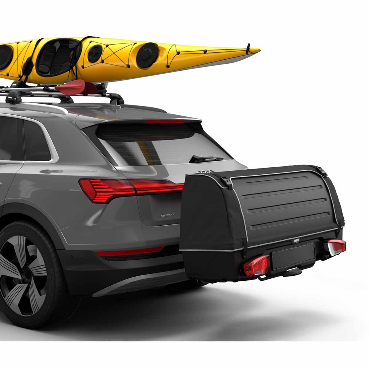 Thule Onto Black - cutie portbagaj cu montare pe carligul de remorcare