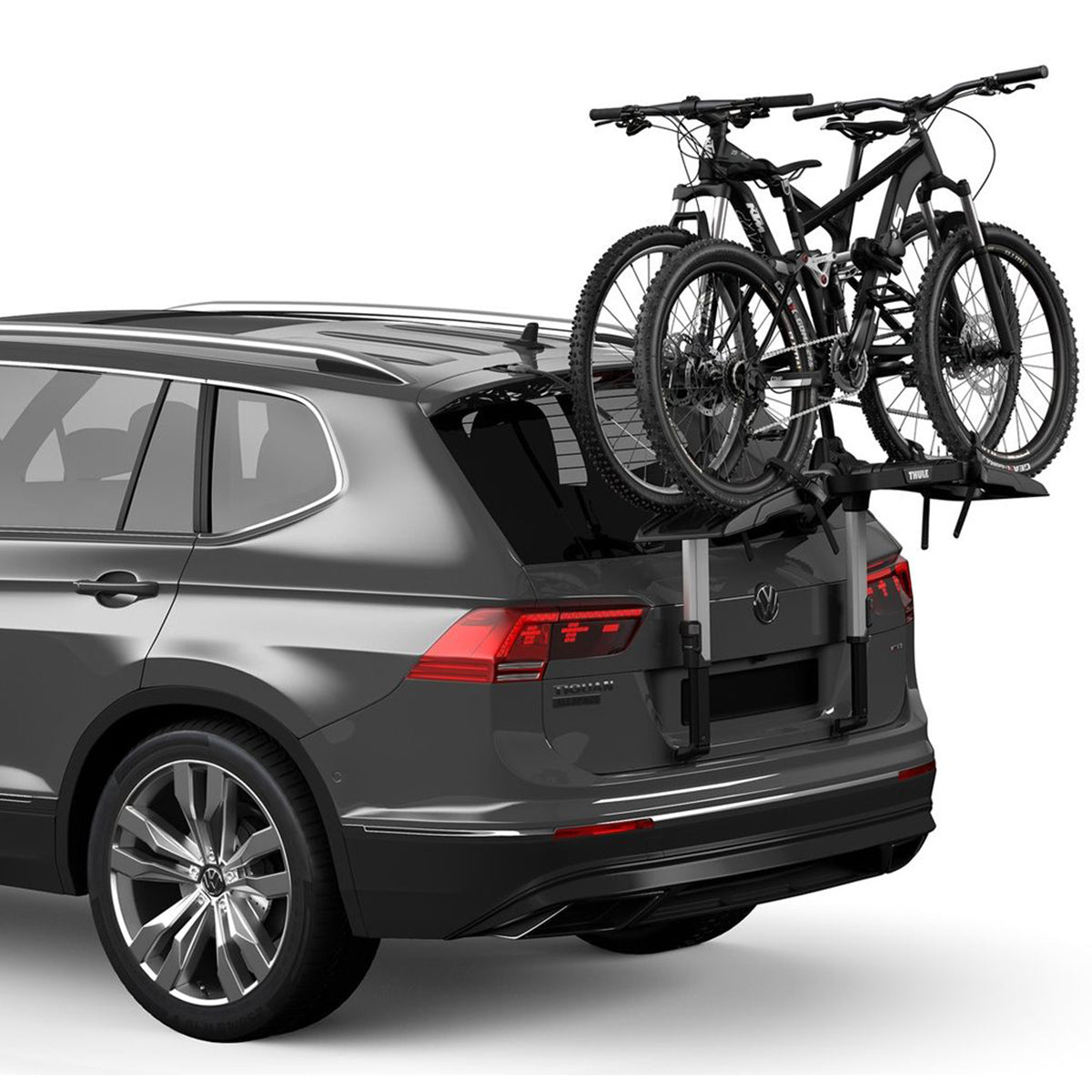 Suport bicicleta Thule OutWay Platform 2 cu prindere pe haion pentru 2 biciclete